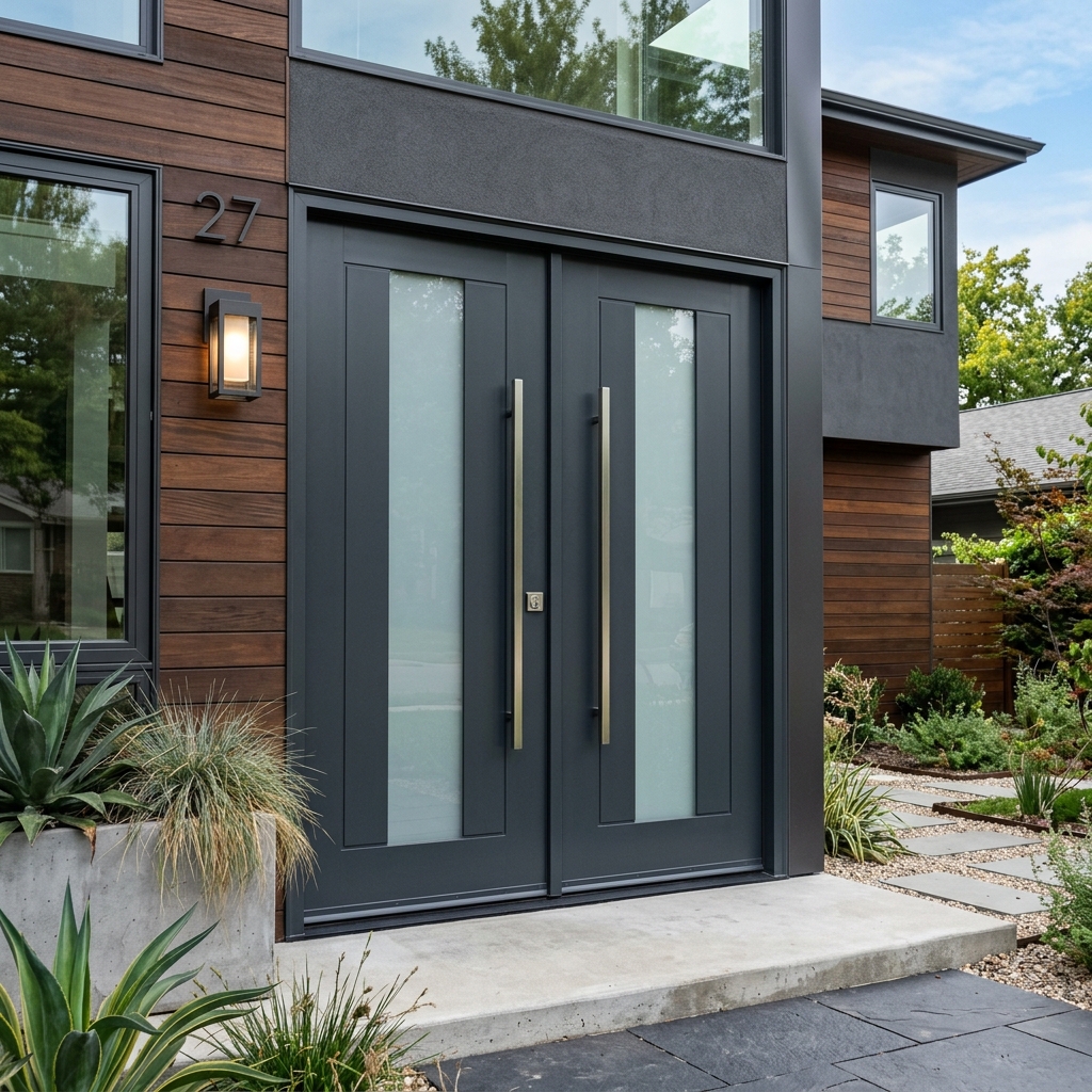 Aluminum doors